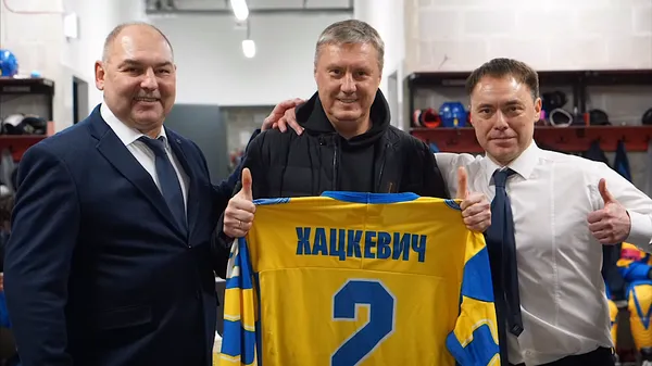 "Головне, щоб була Україна": Хацкевич відвідав знаковий матч хокейної збірної – відео