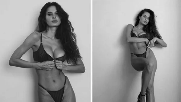 Еротична зйомка: українська тренерка епатажно вигинається у панчохах і трусиках – це треба бачити