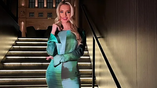 Вогонь у прямому ефірі – ведуча Шахтаря у червоній сукні затьмарила саму Лігу чемпіонів