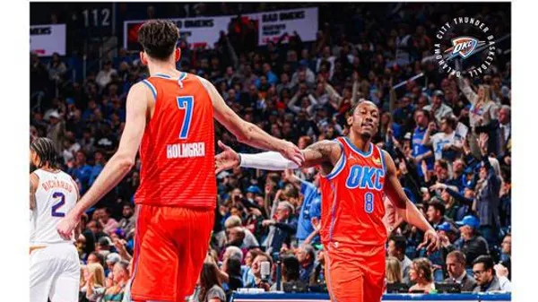 16:0 на користь 'Тандер': Оклахома трощить рекорди і не збирається зупинятись