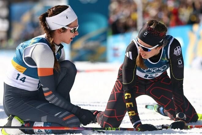 Олімпійський "шопінг": як "нейтральна" лижниця вкрала лижі у німкені прямо під час гонки